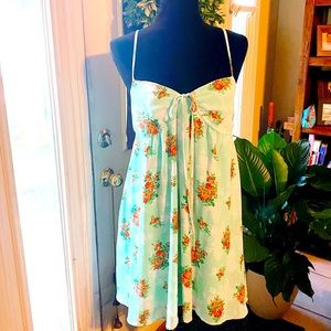 NWOT Sweet Lux Women’s Mint Floral Strap Dress S